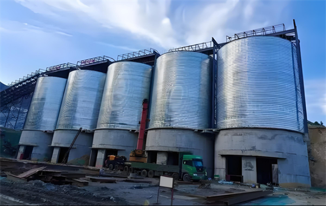 阿坝螺旋卷板仓施工现场